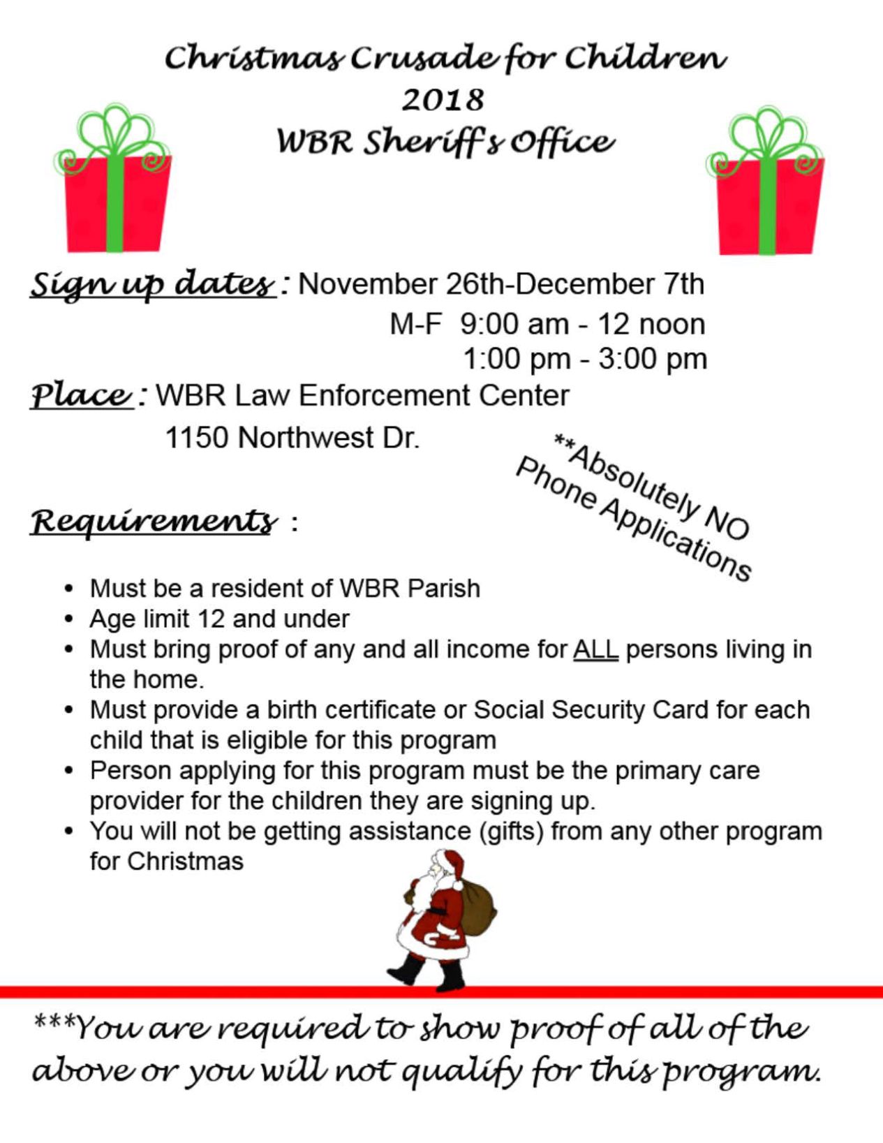 2018 Christmas Crusade for Children